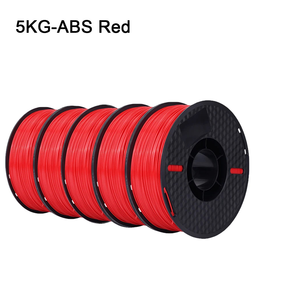 5KG ABS Filament 1.75mm 3D Printing Material  ±0.02mm 100% No Bubble Non-Toxic High Toughnes for FDM 3D Printer Filamen