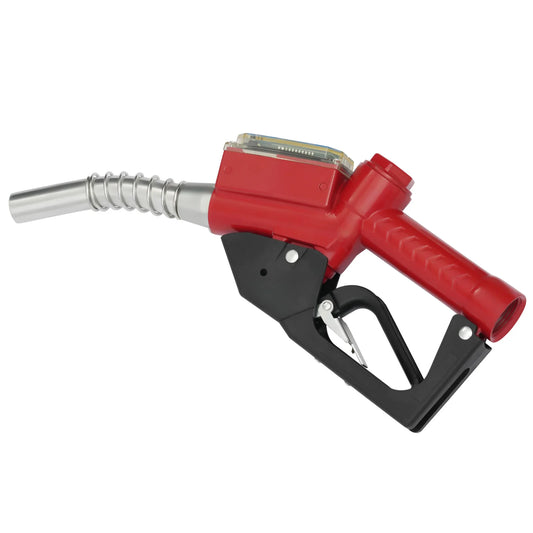 Automatic Fuel Nozzle with Electronic Display, Three-Speed Automatic Padlock, Ergonomic Design, Leak-Resistant
