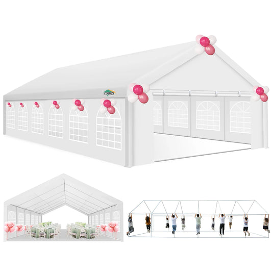 20x40FT Party Tent Heavy Duty, Wedding Tent, Event Tent for Parties, with 8 Removable Sidewalls, 20x40 Tent Carpas para Fiestas