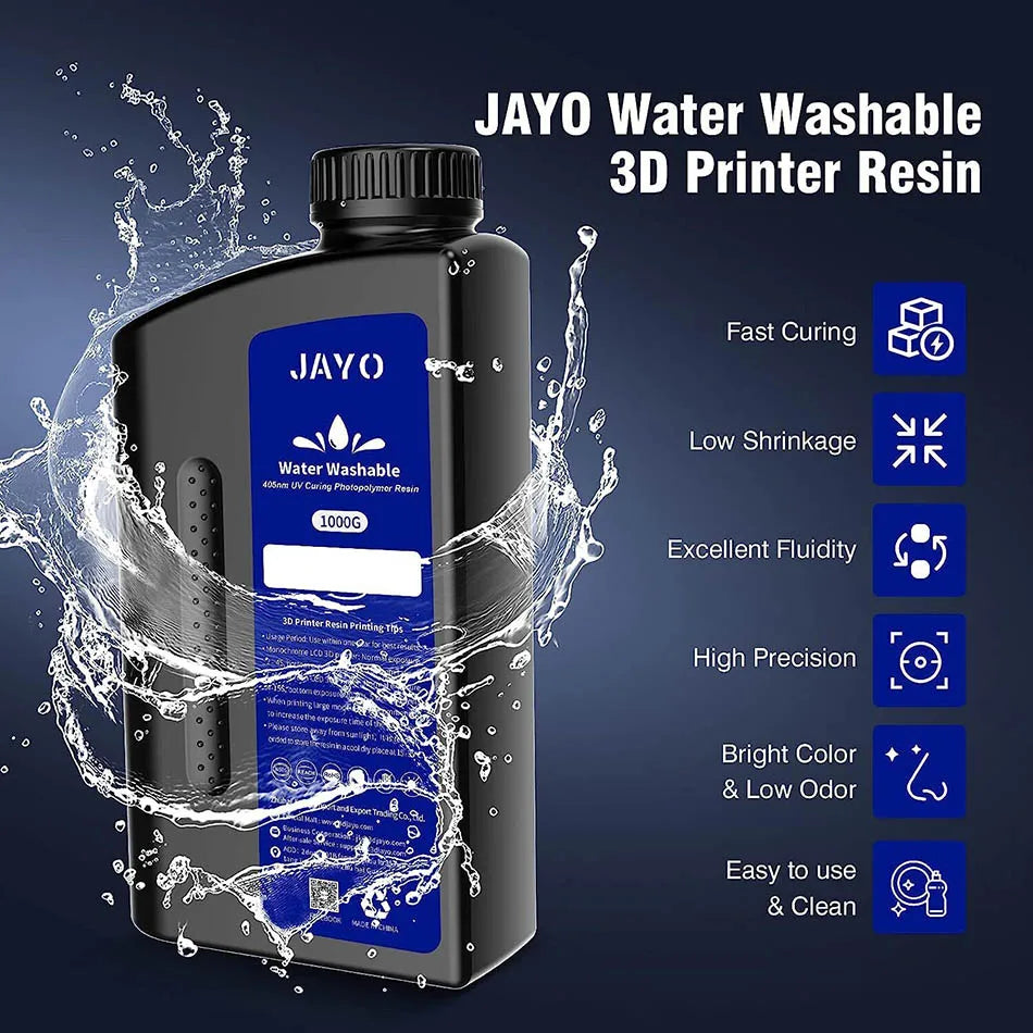Water Washable Resin For 3D Printer 405nm UV Resin Water-Wash 3D Printer Resin For DLP LCD Printer 3D Printing Material