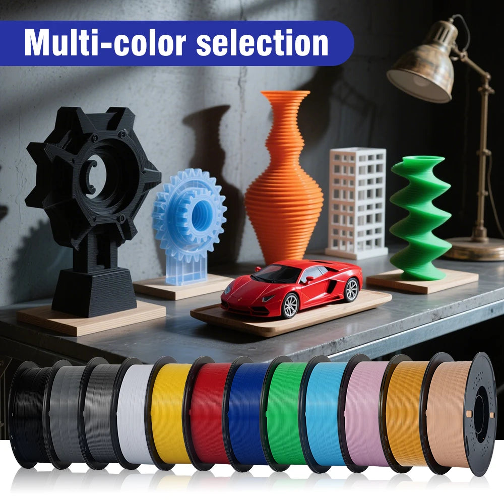 3D Printer Filament 1.75mm 5KG 10KG Mix Color 3D Printing Material 1kg/roll  petg Plastic For FDM 3dprinter