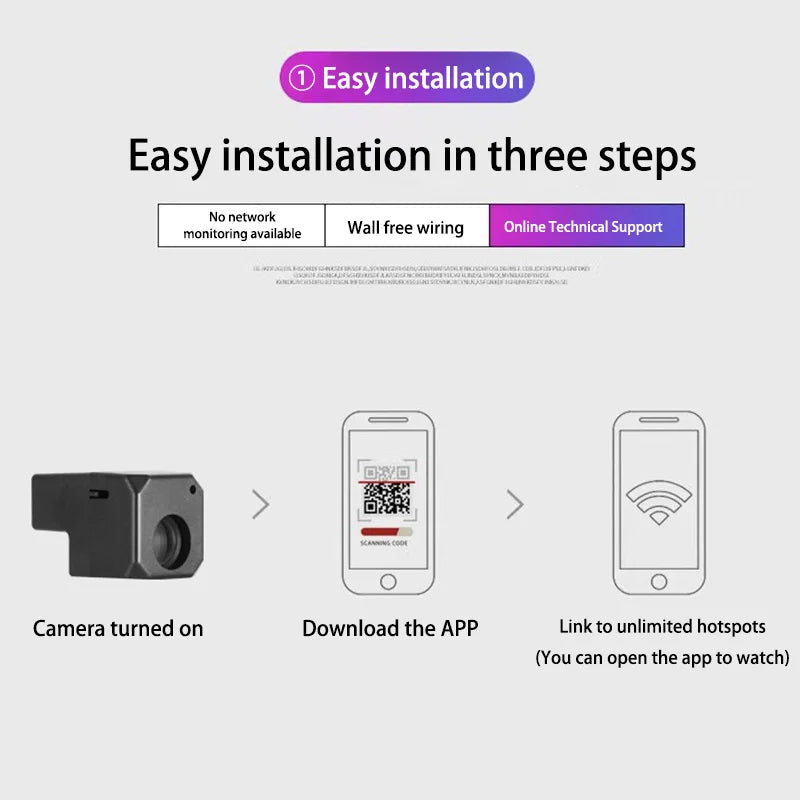 Xiaomi 4K Mini Security Camera Smart Monitoring 150° Wide Angle Surveillance Infrared Night Vision WiFi Monitor Motion Detecting