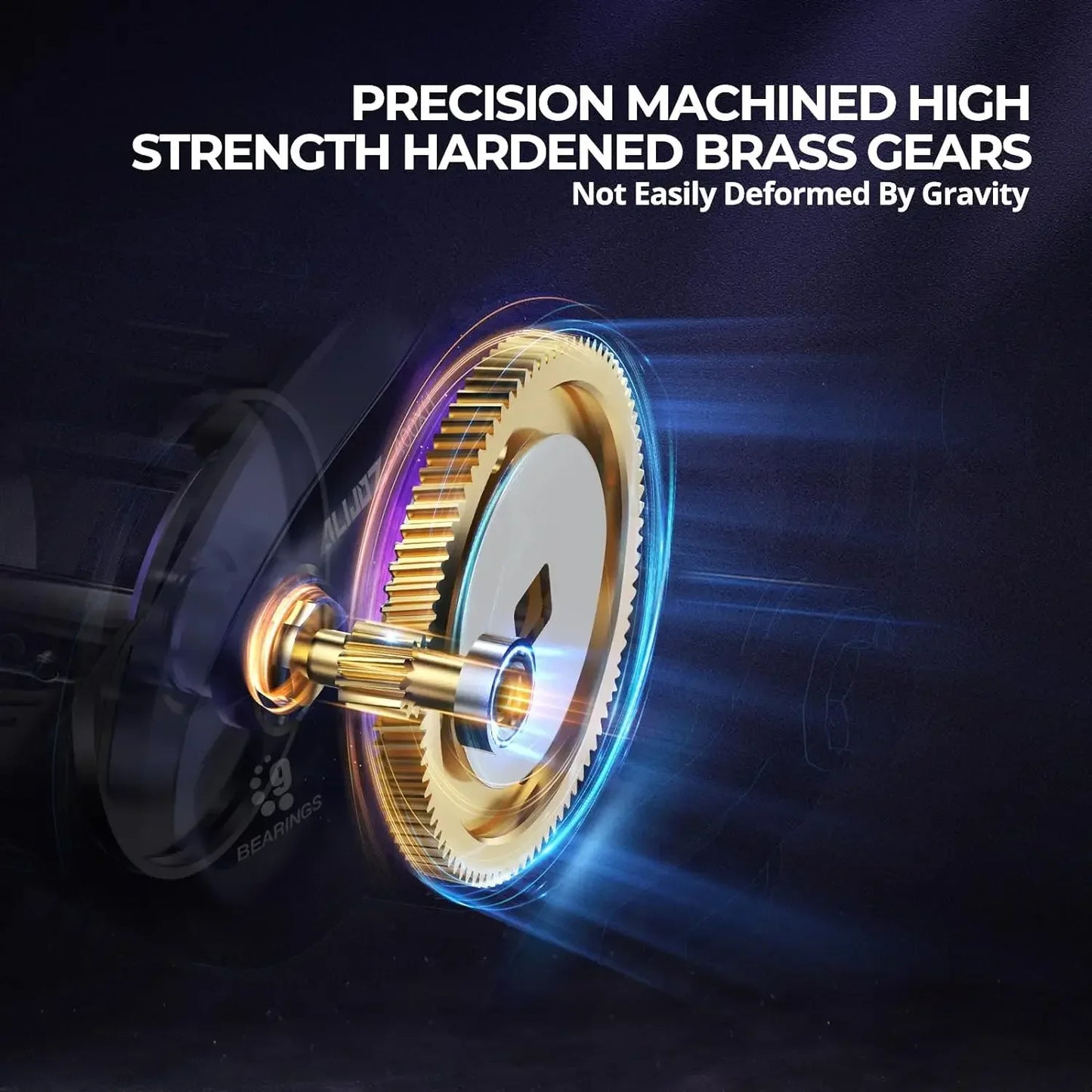 Baitcaster Fishing Reel, 38Lbs Max Drag Aluminum Alloy Frame Baitcasting Reel, Available in 6.6:1/8.1:1 Gear Ratio