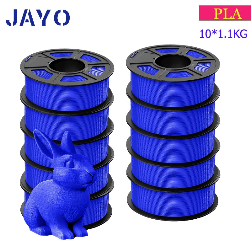 JAYO 3D Filament PLA 8Rolls 10Rolls 175mm 3D printing no bubbles no drawing smooth multiple colors optional 11kg for 3D printing