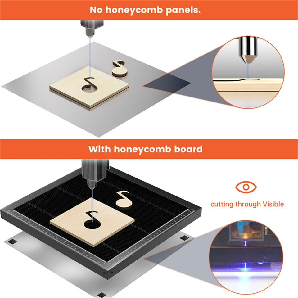 Laser Honeycomb Working Table Universal Honeycomb Bed Panel For CO2 Or Diode Cutting Laser Engraver Accessories Protection