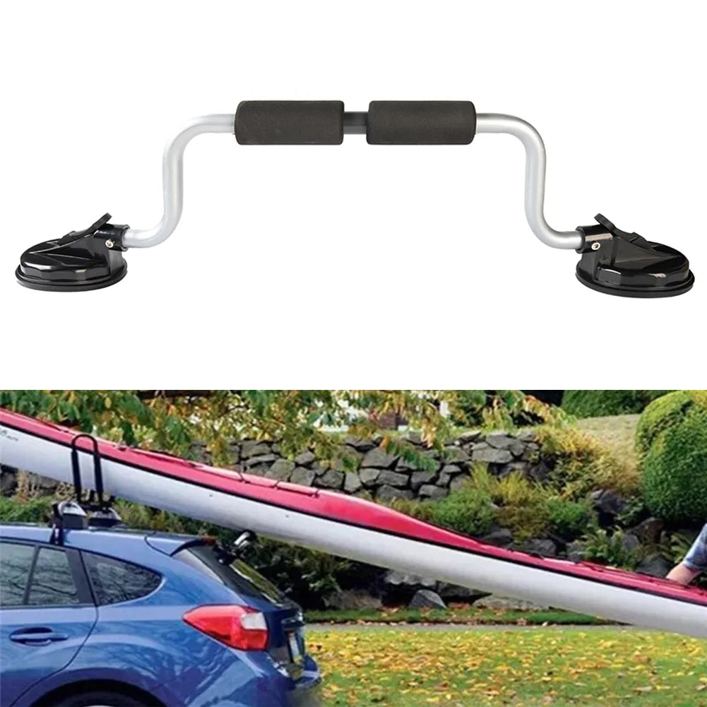 Kayak Roof Rack Suction Cup Type Canoe Load Assist Strong Suction Roller Loader for Mounting Kayaks and Canoes To Car Tops-Black