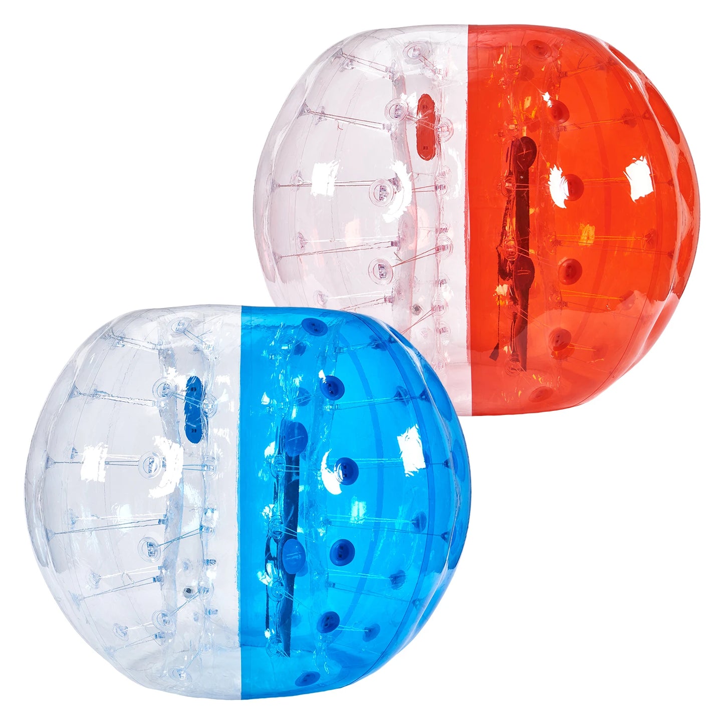 2-Pack 5FT/1.5M Inflatable Bumper Balls 0.8mm Thick Bubble Soccer Balls Inflatable Zorb Balls for Adults or Children
