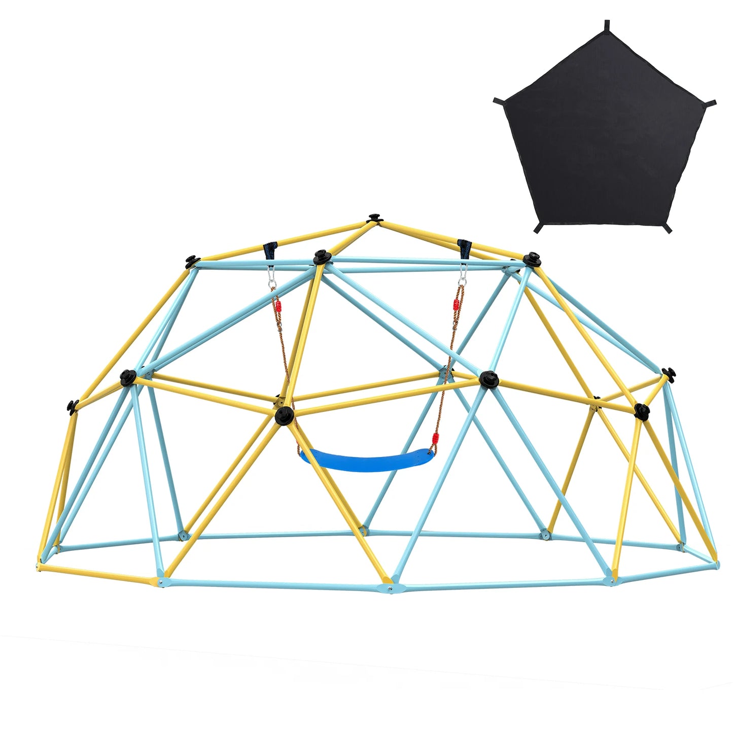 Climbing Dome 6/8/10/12FT Geometric Dome Climber Hammock Swing Jungle Gym Climbing Grip Outdoor Backyard Play Equipment