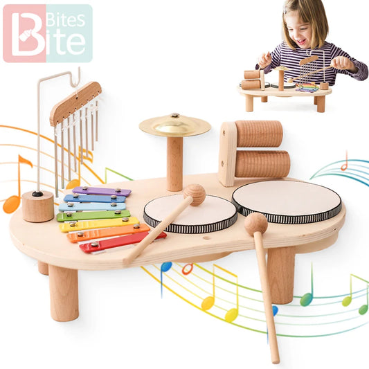 Baby Educational Toys Wooden Aeolian Bells Montessori Children's Musical Toys Xylophone