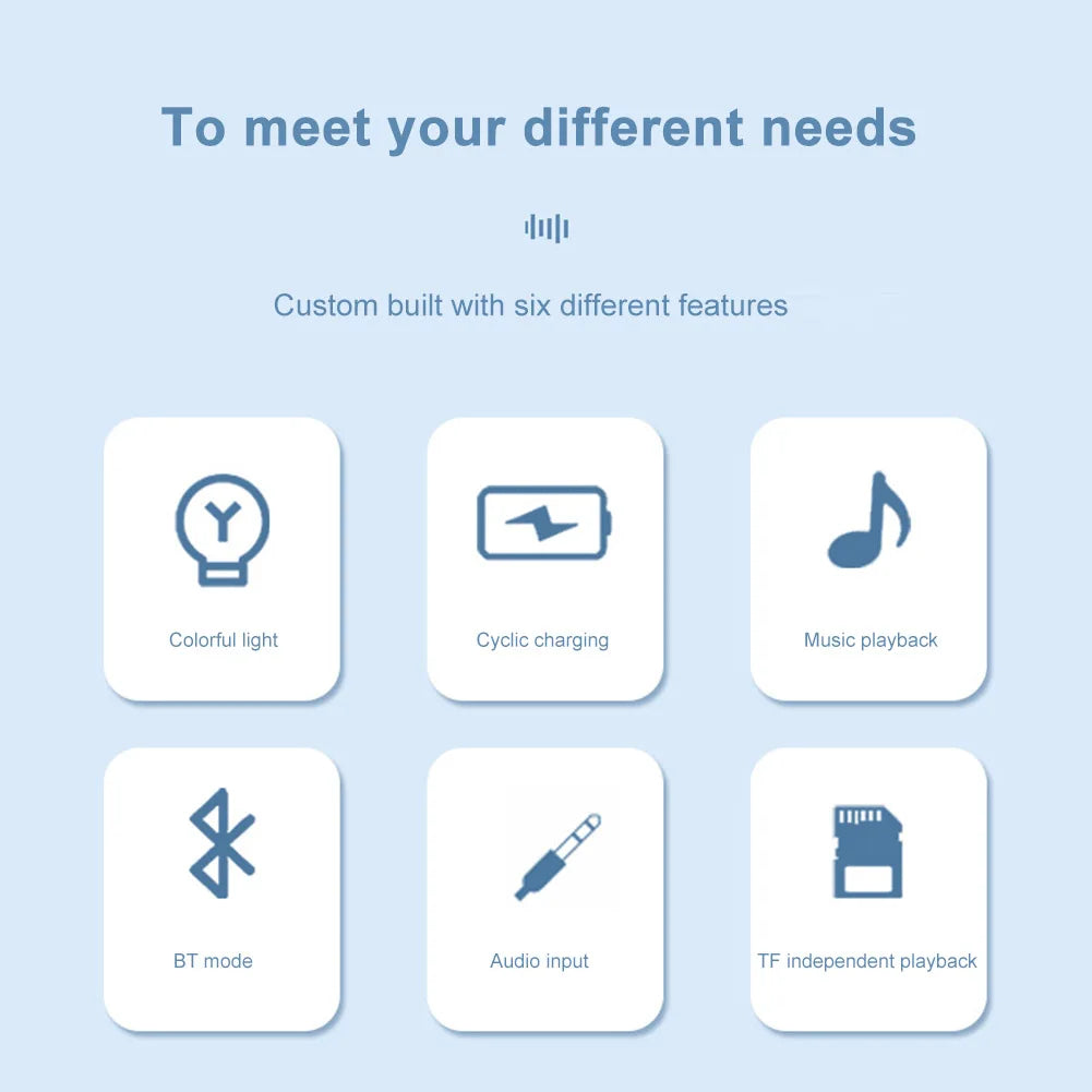 Creative Colorful Jellyfish Lamp Bluetooth-Compatible Speaker HiFi Stereo LED Jellyfish Mood Lamp Color Changing for Home Office